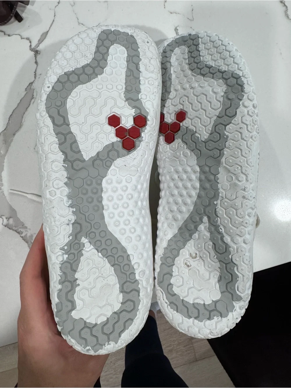 Vivo Barefoot Women’s White Mesh Minimalist Sneakers with Lime Pull Tab